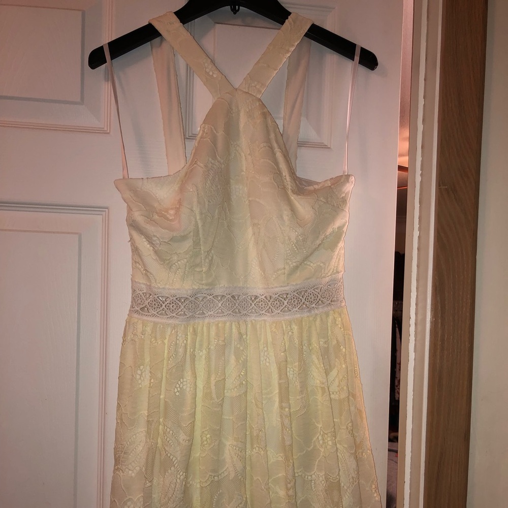 White lace dress